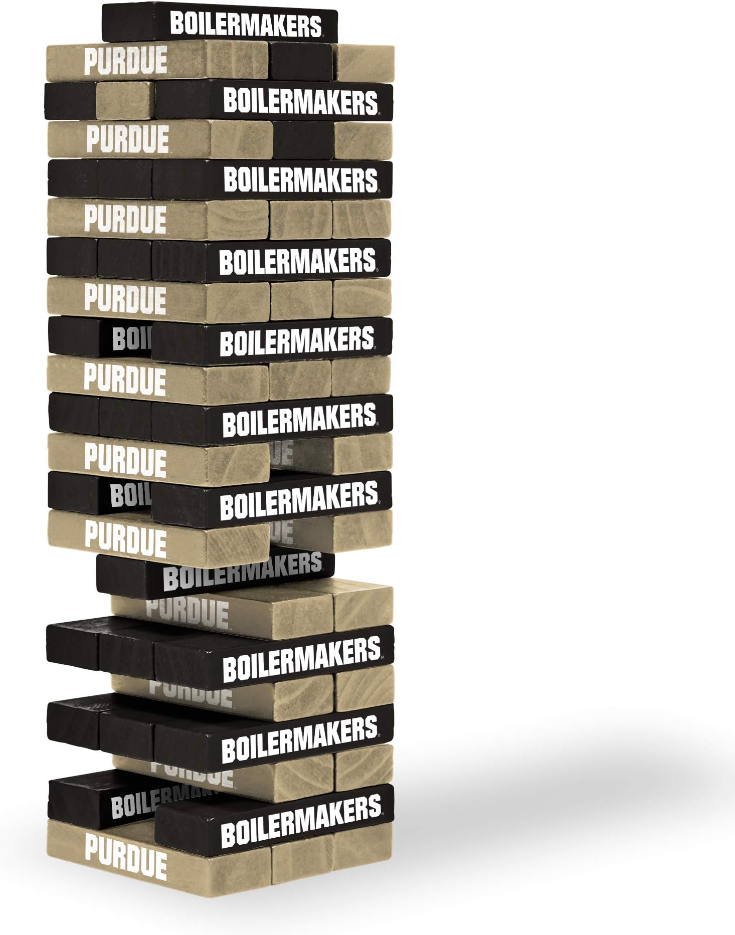 Wild Sports NCAA Pro Football Tabletop Stackers Block Game for College Football Fan, Dorm Game, Tailgate