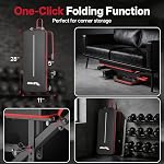 PASYOU Adjustable Weight Bench for Home Gym, 660LB Capacity, Foldable Workout Bench with 10 Position Incline Decline Flat, Extra Backrest Workout Bench for Full Body Training, Bench Press