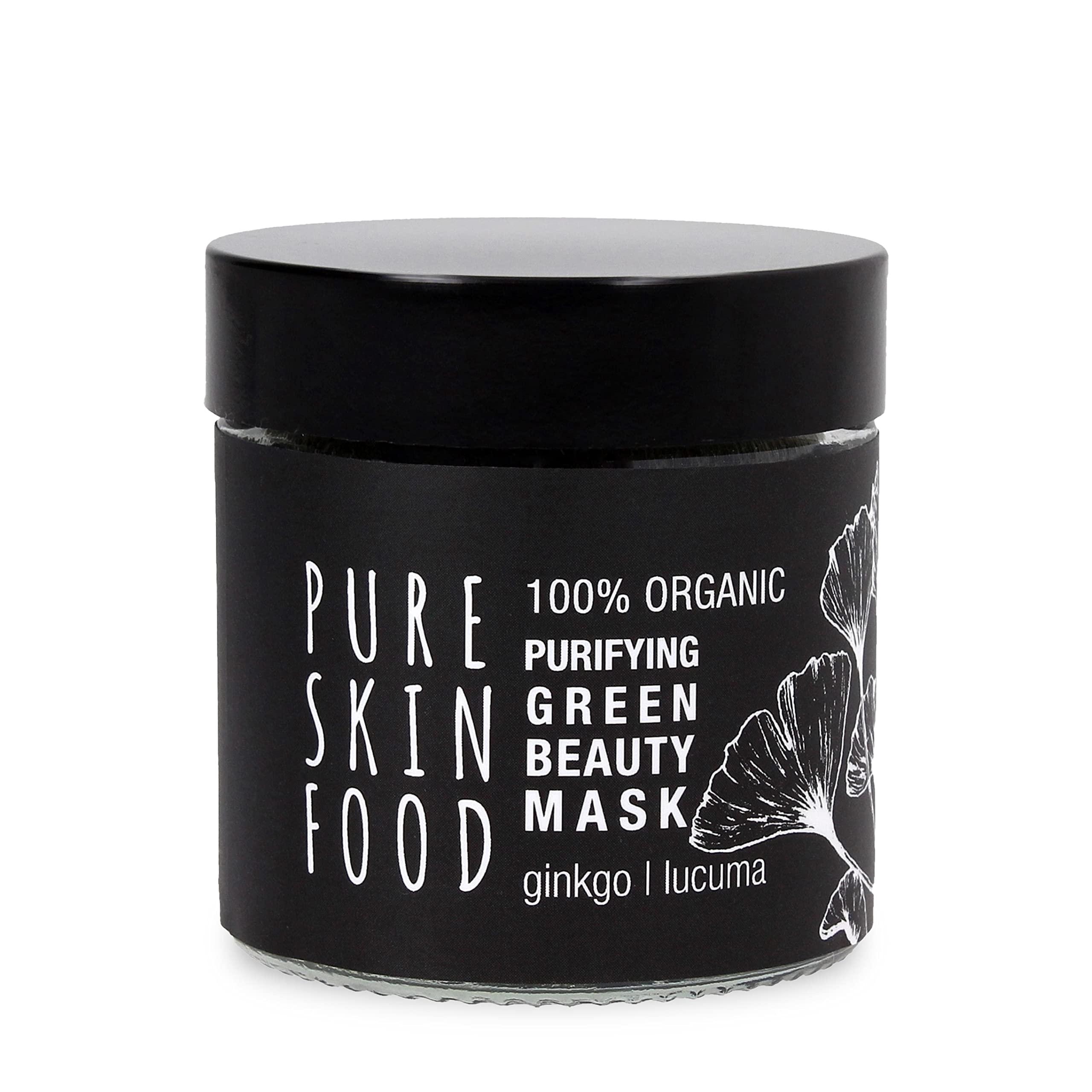 Organic Green Superfood Mask for Blemished Skin & Combination Skin | Against Blemishes & Pimples | 100% Organic Certified Ingredients & Vegan | 60 ml