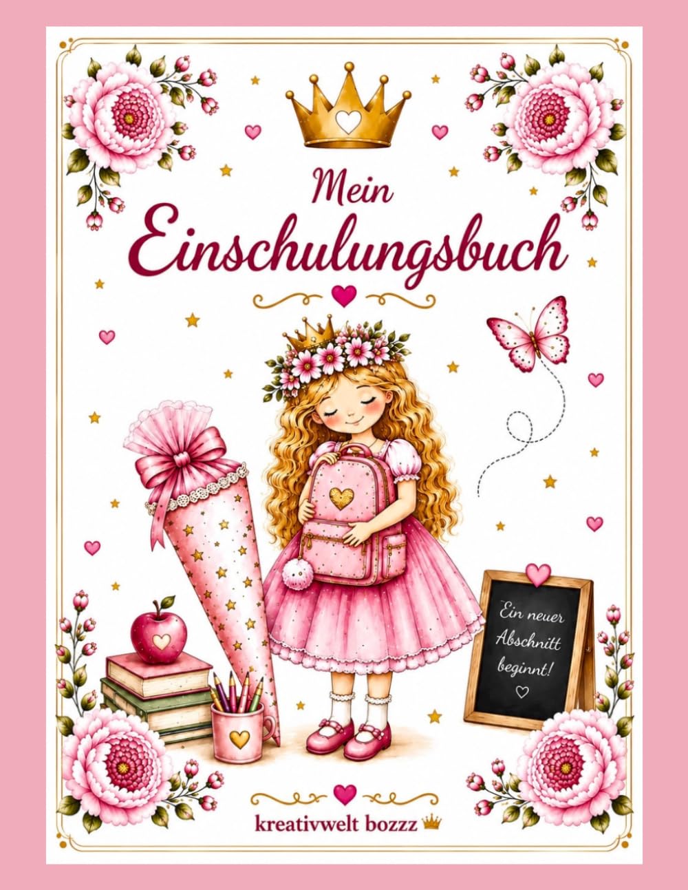 Mein Einschulungsbuch: Zauberhaftes Erinnerungsbuch zur Einschulung | Mit Platz für Fotos, Erinnerungen, Wünsche, Zeichnungen und die schönsten Momente der 1. Klasse