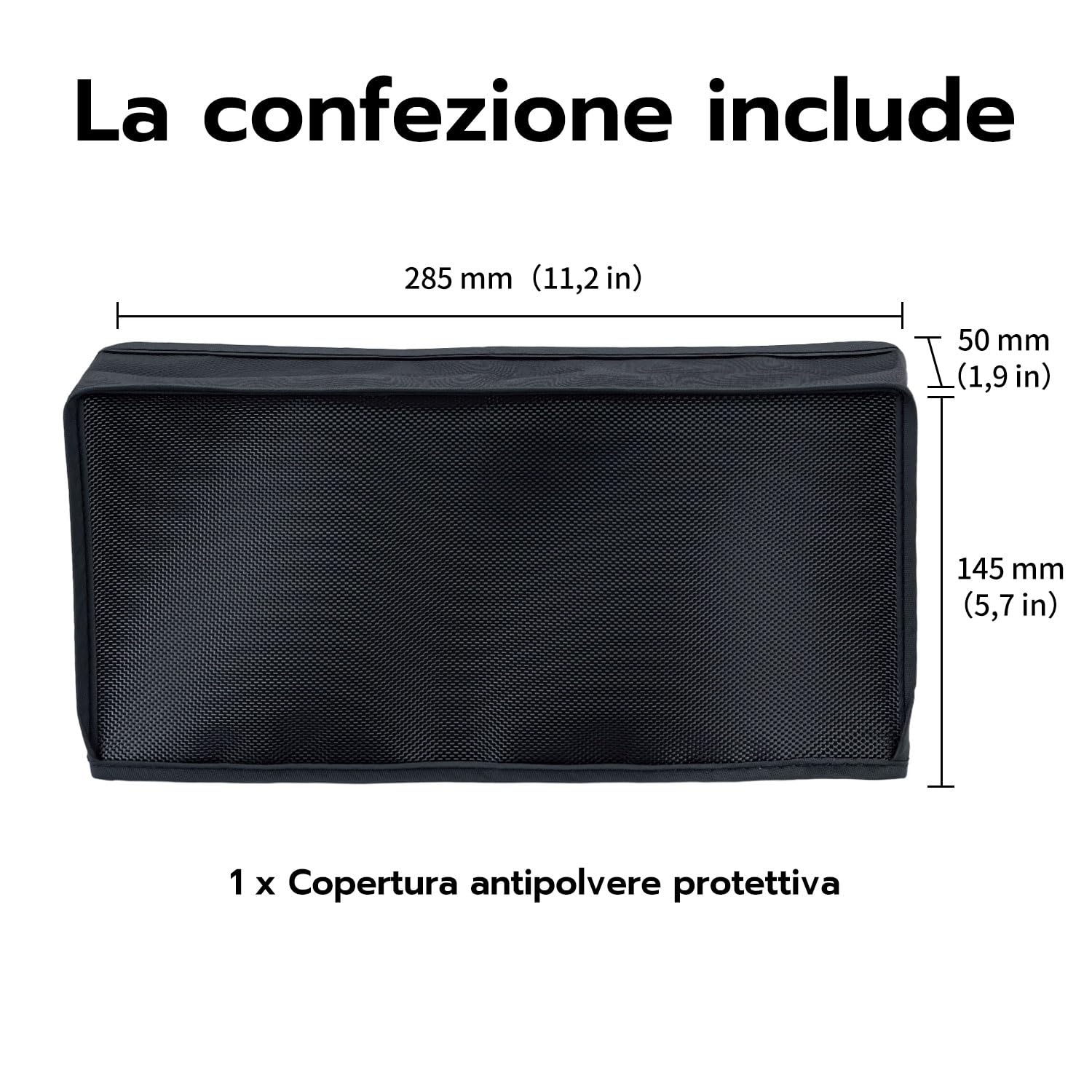 Mcbazel Custodia Protettiva Elegante per Switch 2 2025, Copertura Premium Antipolvere per Console e Dock, Accessorio Antigraffio e Impermeabile per Switch 2 con Design Pieghevole e Perfetta –Nera