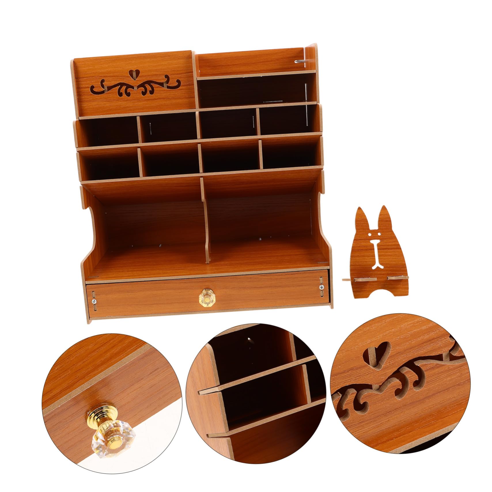 Organizer Scrivania in Capacità con Scomparti Multipli Portapenne Elegante e Funzionale per Ufficio Portaoggetti Desktop per Penne e Accessori