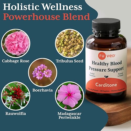 Miniatura 4 de Ruved Carditone formulado por médicos soporte de presión arterial totalmente natural suplemento cardiovascular de hierbas ayurvédicas de confianza
