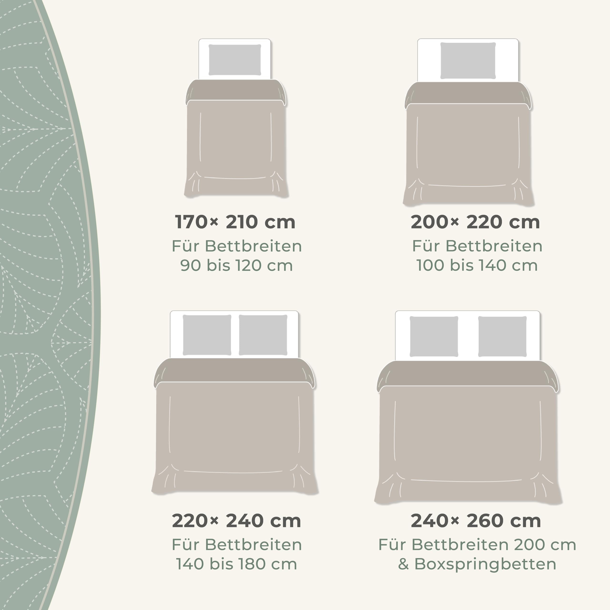 Gräfenstayn Premium Tagesdecke 220x240 cm – Bettüberwurf mit Nahtloser Steppung & Blatt-Design – Samt-Decke weich knitterfrei pflegeleicht (Taupe)