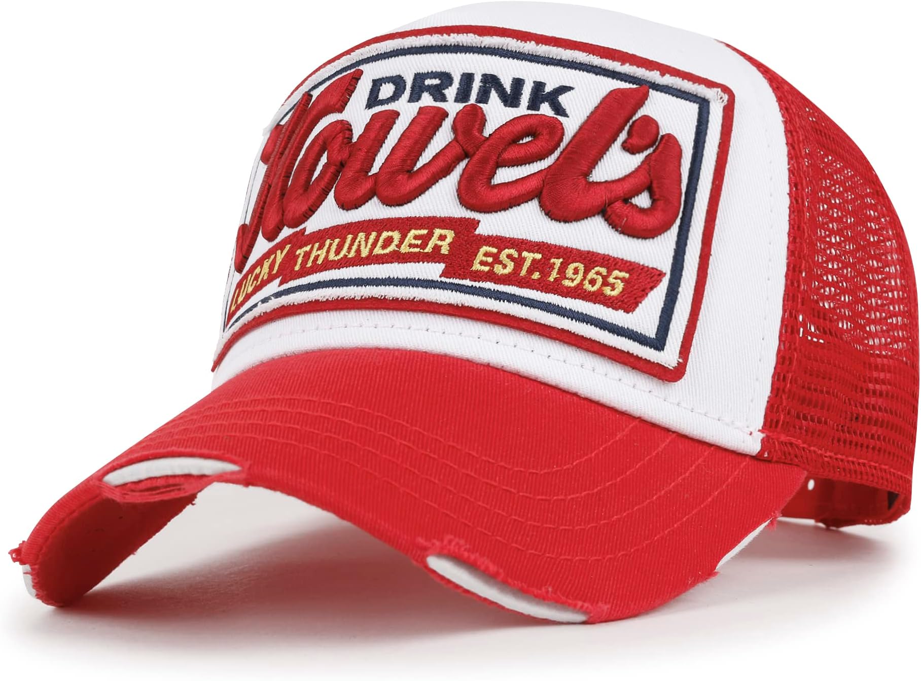 Premium Howels Embroidery Vintage Baseball Cap Distressed Trucker Hat