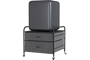 Compact Mini Refrigerator Stand Cart with Roomy Storage