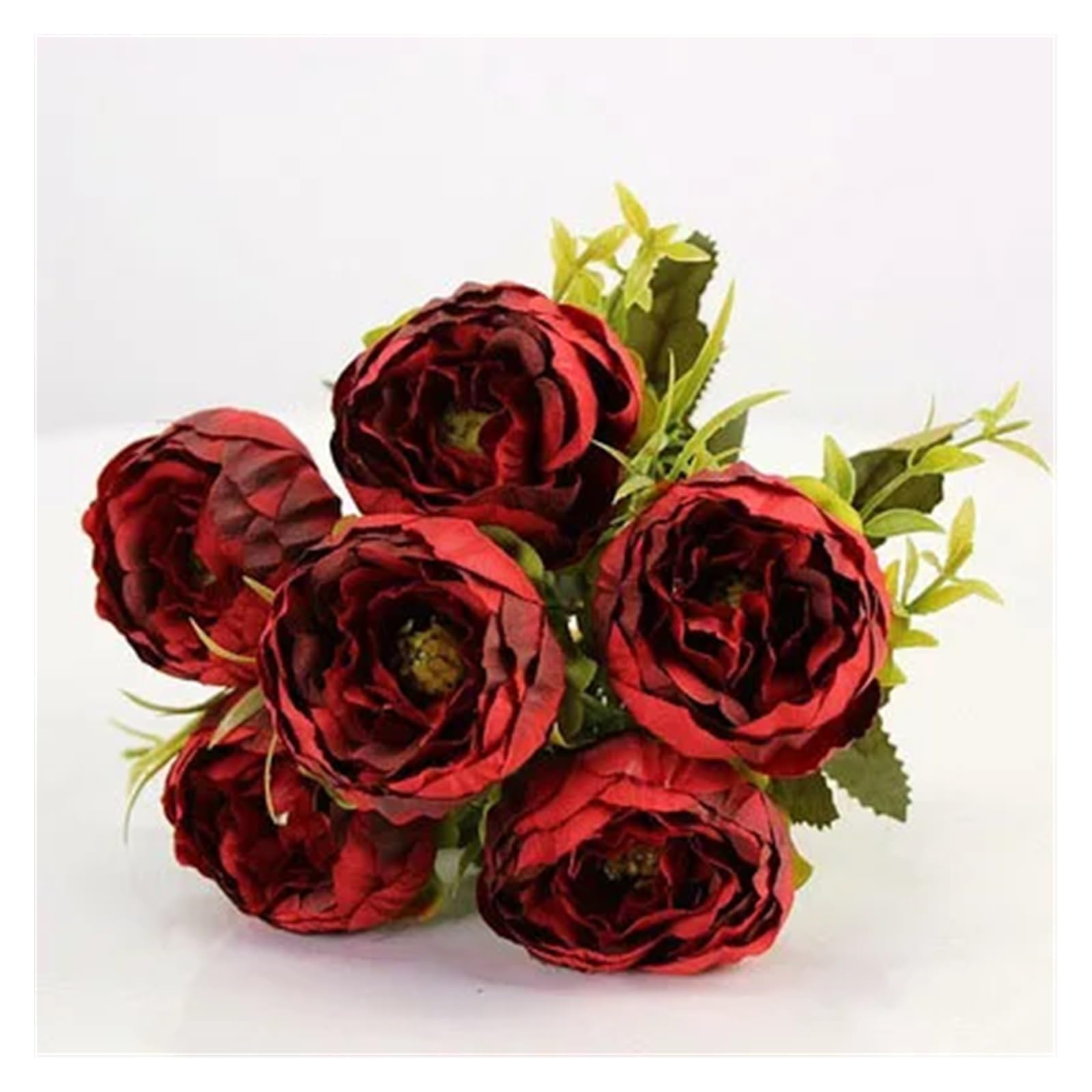 HJRegaFimu Artificial Flowers Simulation Silk Peony Bridal Bouquets Bridesmaid Home Store Wedding Decoration Accessories Yellow