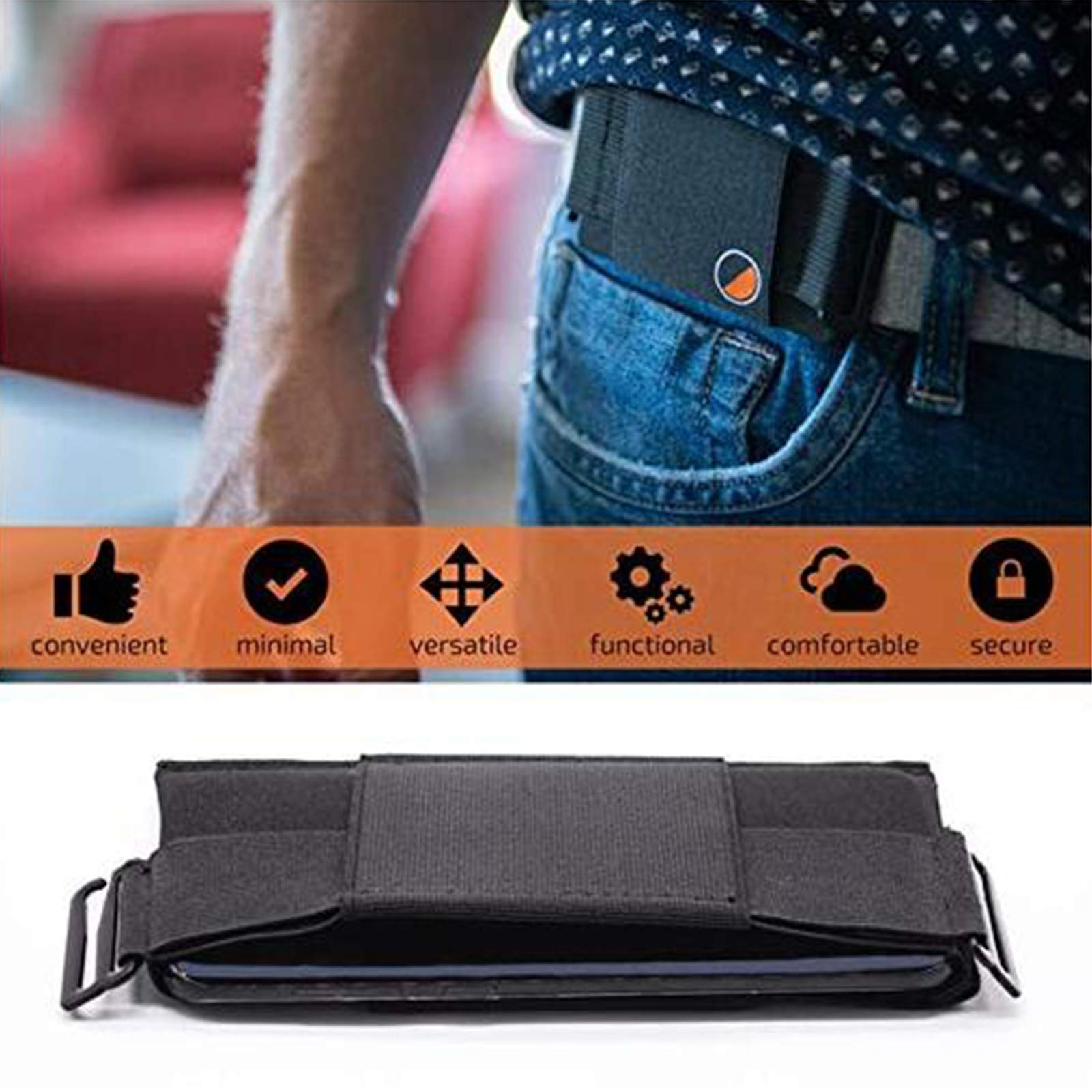 The Minimalist Invisible Wallet - Unisex Waist Bag Mini Pouch for Key Card Phone Sports Outdoor 2023 NEW?S: 125mm?