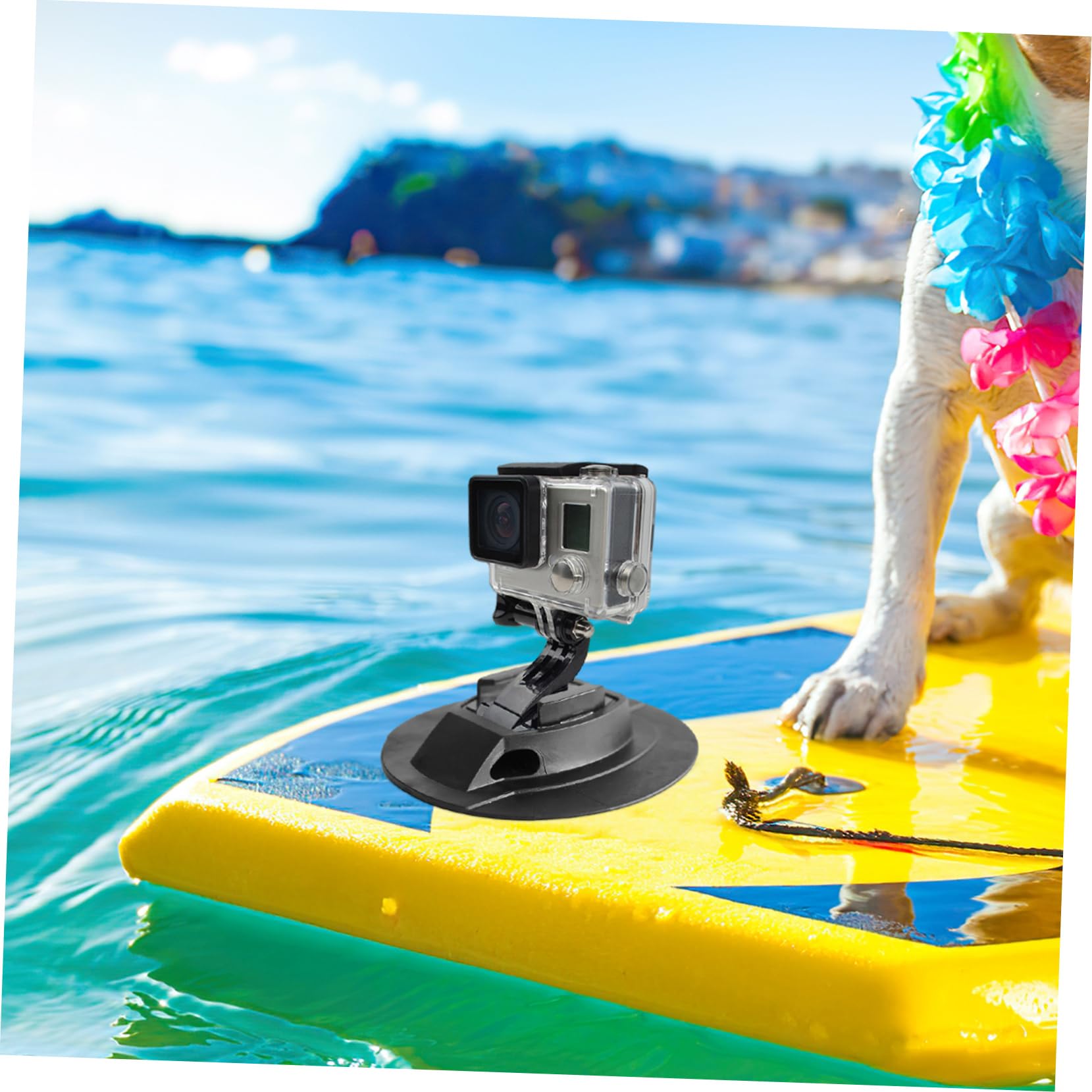 ARTSEWPLY Board Camera Mount Base Lightweight Surfboard Camera Bracket for Easy Attachment Compatible for Outdoor Sports Activities