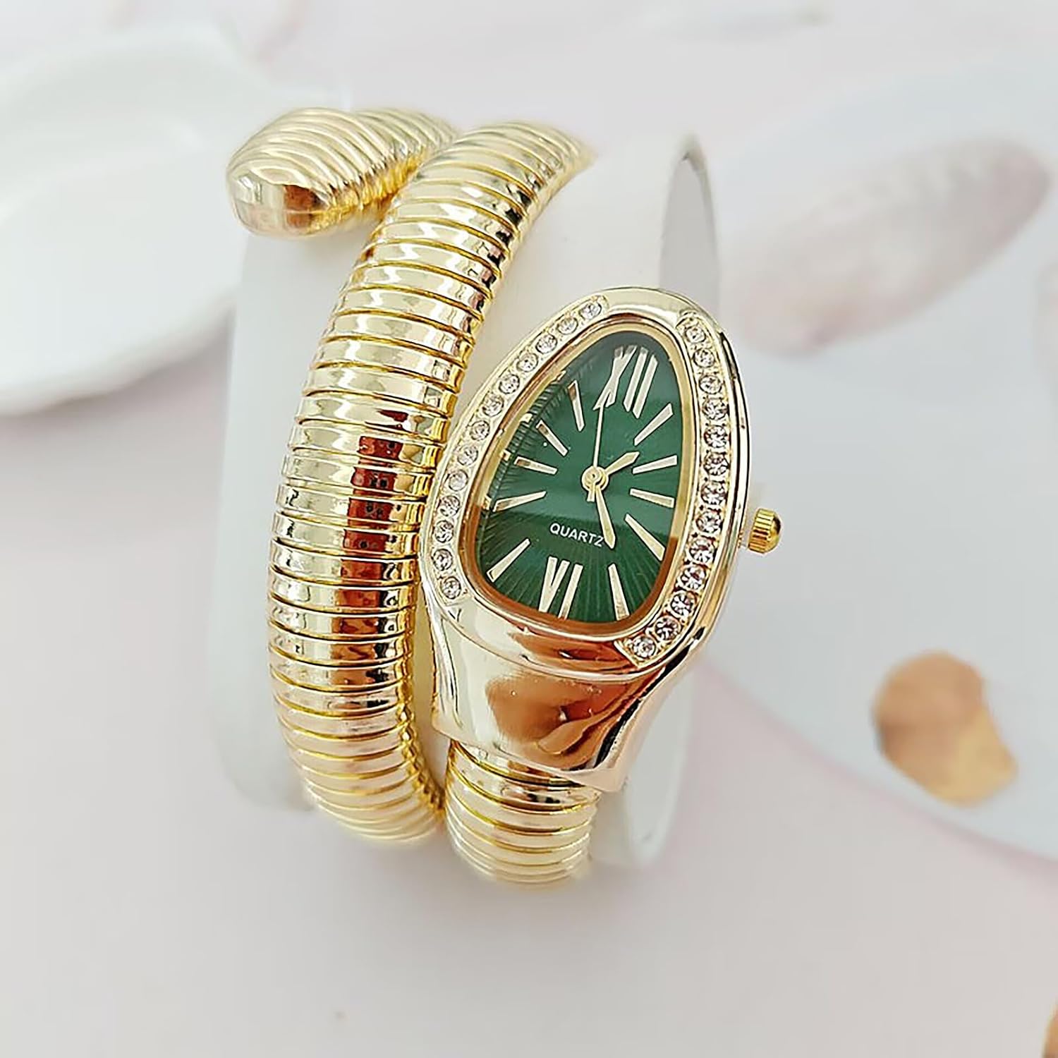 Snake Watches for Women, Snake Watch, Snake Shape Bangle Watches, Women's Dressing Snake Shape Bracelet Watch G Green image 7 of 7 B0FCS178MJ