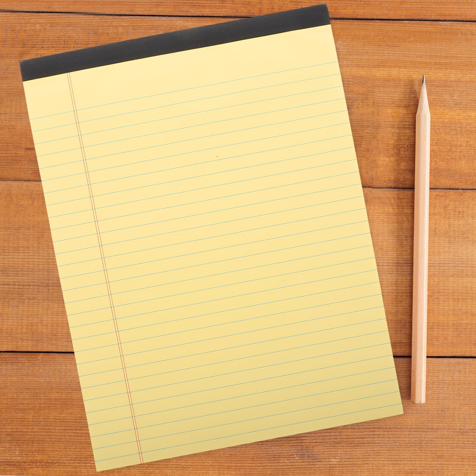 ABOOFAN Quaderno a Righe A4 Giallo 6 Pezzi Con Pagine Strappabili, Blocco Note Per Appunti Lavoro e Scuola, Quaderno Di Riunioni Con Sezioni Per Organizzazione Professionale
