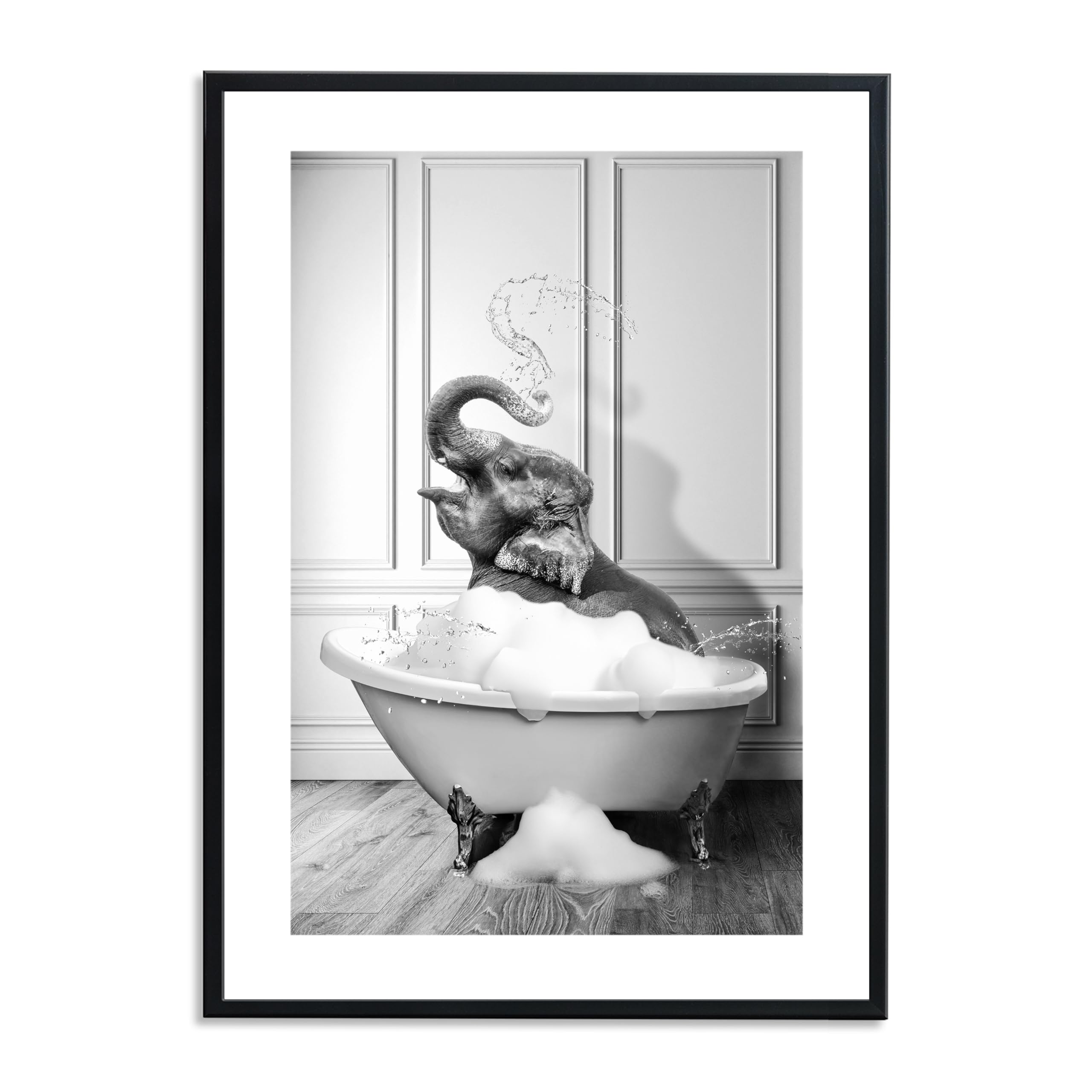 LAVEA Affiche pour décoration de toilettes et de salle de bain - Iage A4 sans cadre