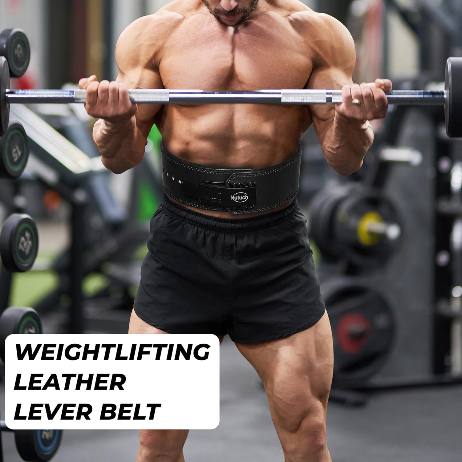 Genuine Leather Lever Weight Lifting Belt |10mm | Gym Belts | Weight Lifting Belts for Men and Women | Grain Leather Weightlifting Belt | Workout Belt | Powerlifting Belt for Back Support | Squats - Image 6