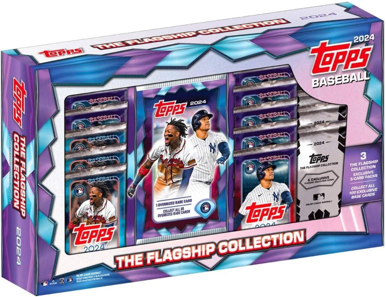 2024 Series 1 & 2 Baseball The Flagship Collection Trading Card Super Box 13 Pack Plus Oversized Card