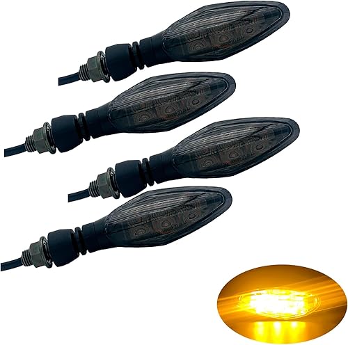 Miniatura 1 de WELNENT Luz LED de señal de giro E-MARK para inspección de vehículos, juego de 4 unidades, universal, alto brillo, DC12 V, para Kawasaki, Honda,