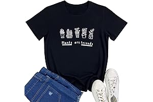 Let the Plants be Your Friend in this Cozy Shirt: Women's Graphic Funny T Shirt
