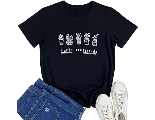 Matching Best Plants Are Friends Couple Graphic T-Shirt