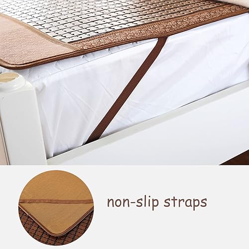 Miniatura 2 de Alfombrilla suave y transpirable, de bambú para dormir, colchoneta de bambú refrescante, alfombrilla de bambú Mahjong, alfombrilla de aire