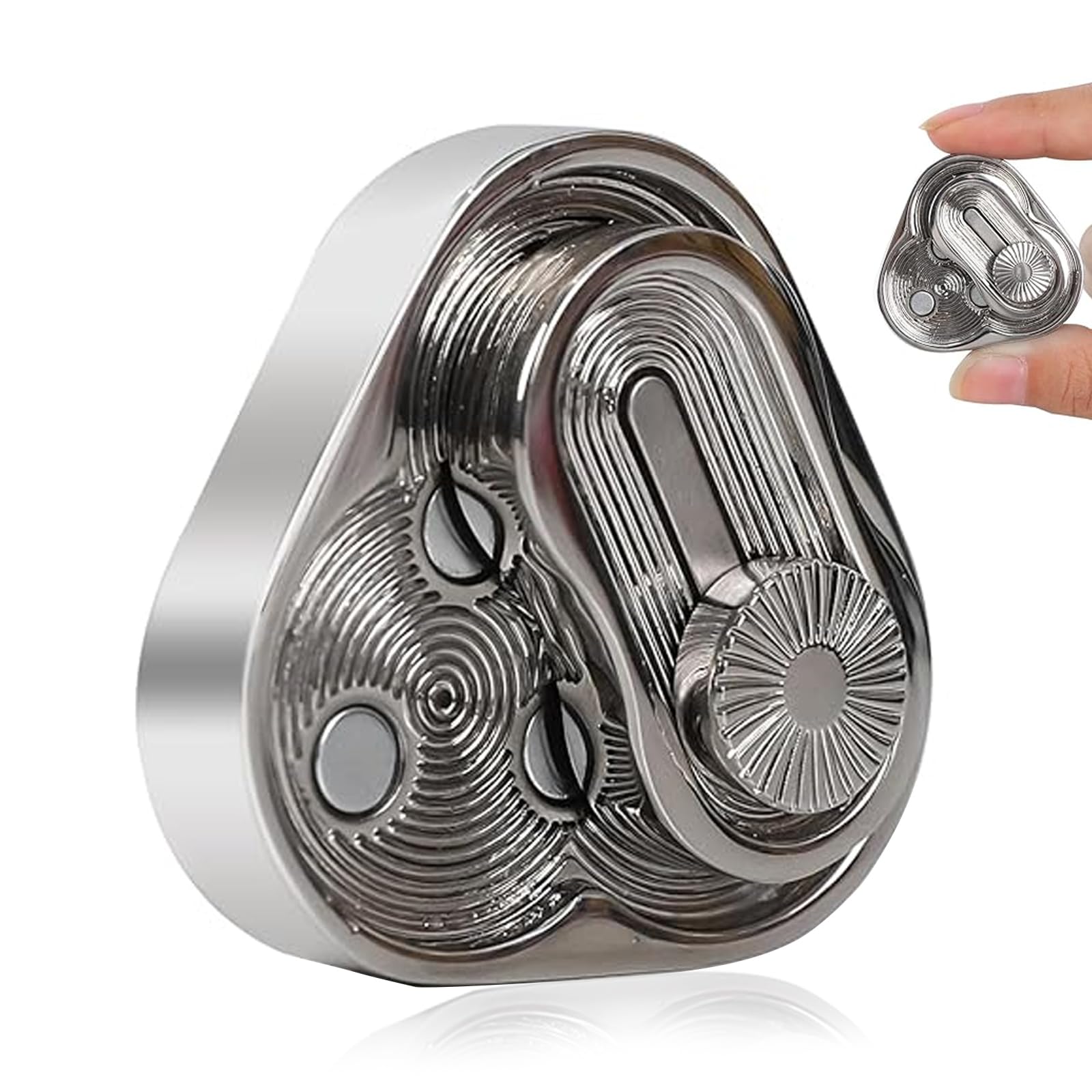 Fidget Slider Adultes - Alliage D'Aluminium - Anti-Stress Portable Pour Autisme Et Anxiété