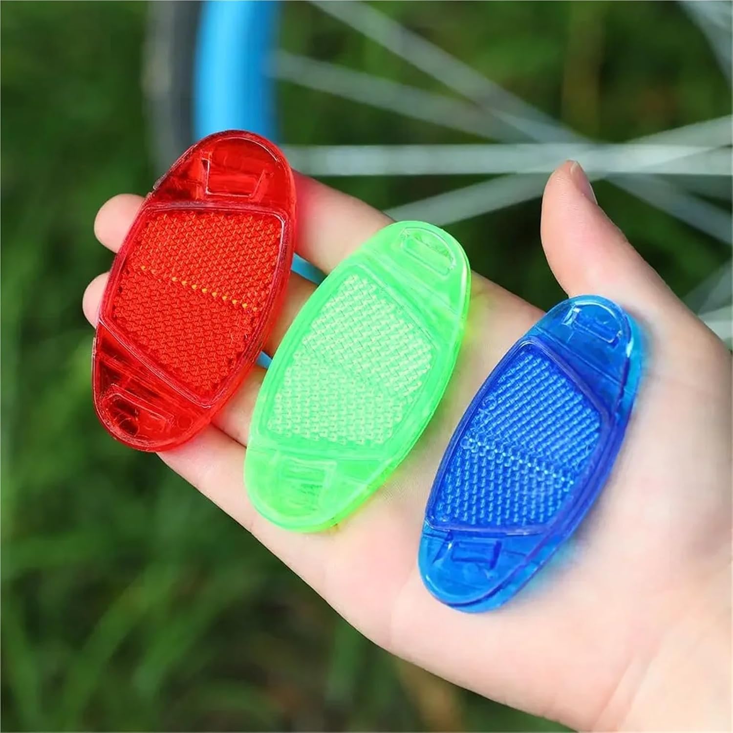 Bike Reflectors 24pcs Bicycle Spoke Reflectors, Safety Warning Wheel Lights for Cycling