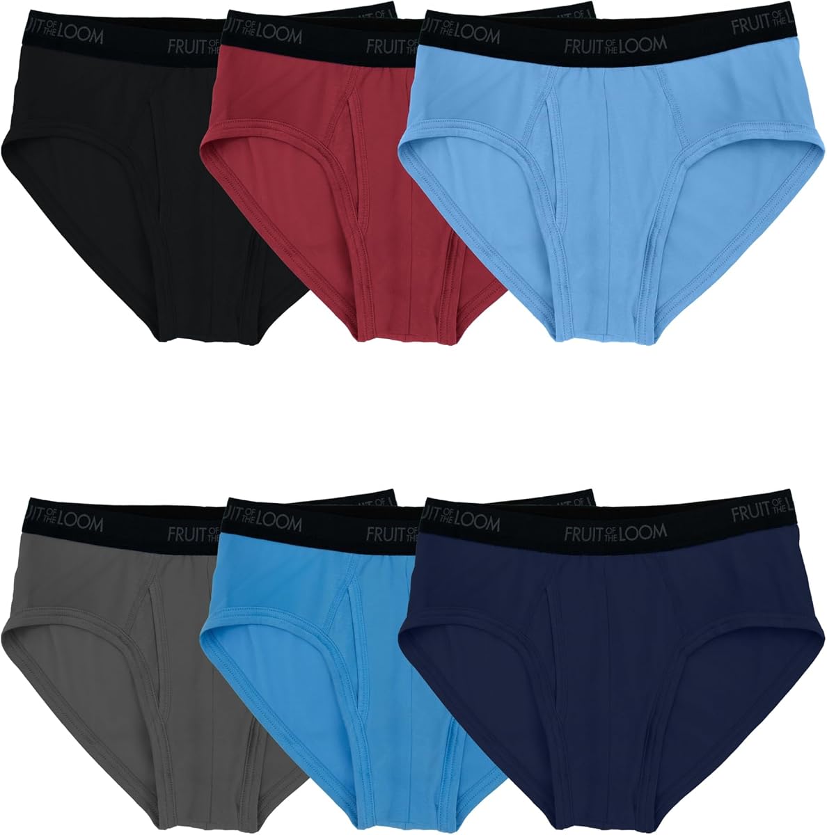 Braguitas de ropa interior para hombre Fruit of the Loom, sin etiquetas y que absorben la humedad
