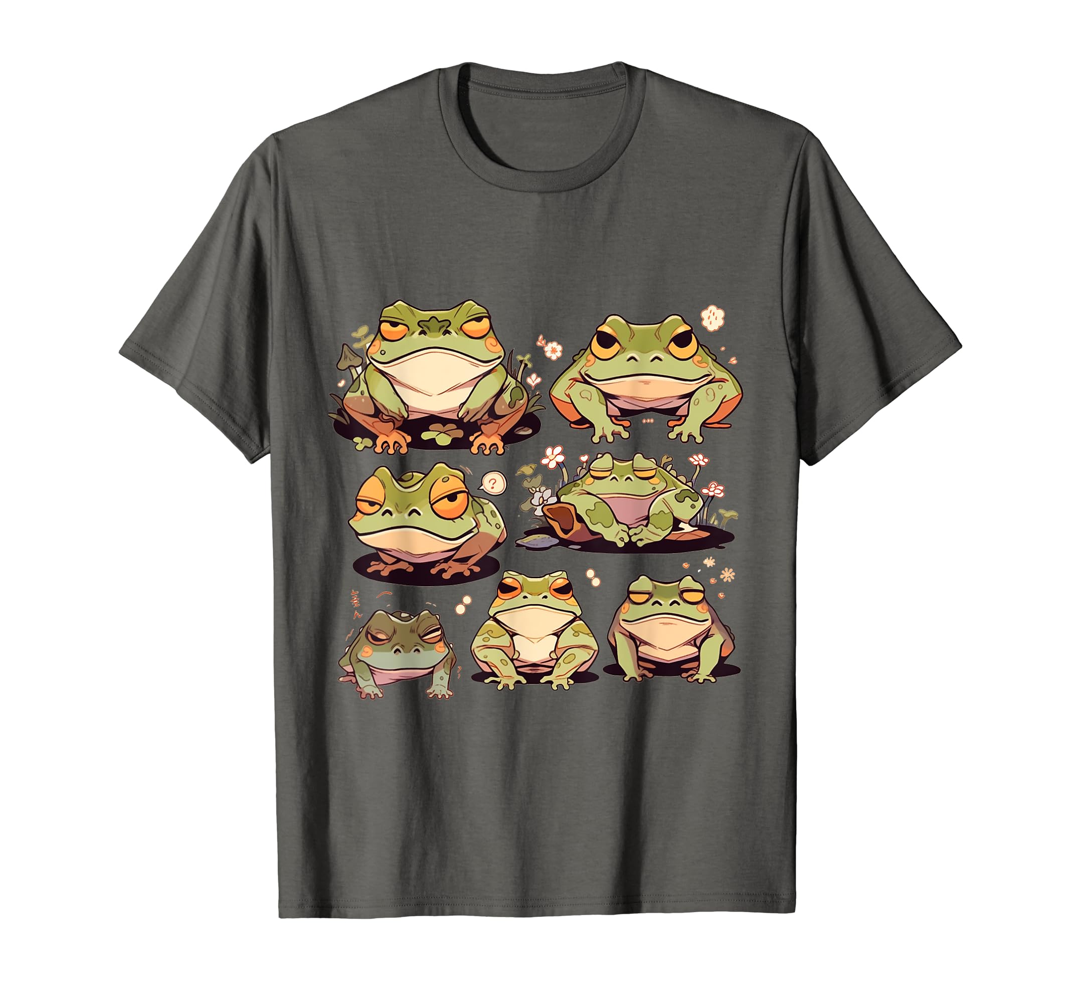 Amazon | 日本の不機嫌なカエル浮世絵 アニメ 日本アート Tシャツ | T 