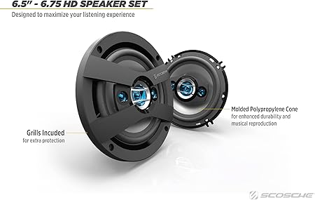 Scosche 6.5 4 way speakers Outlet
