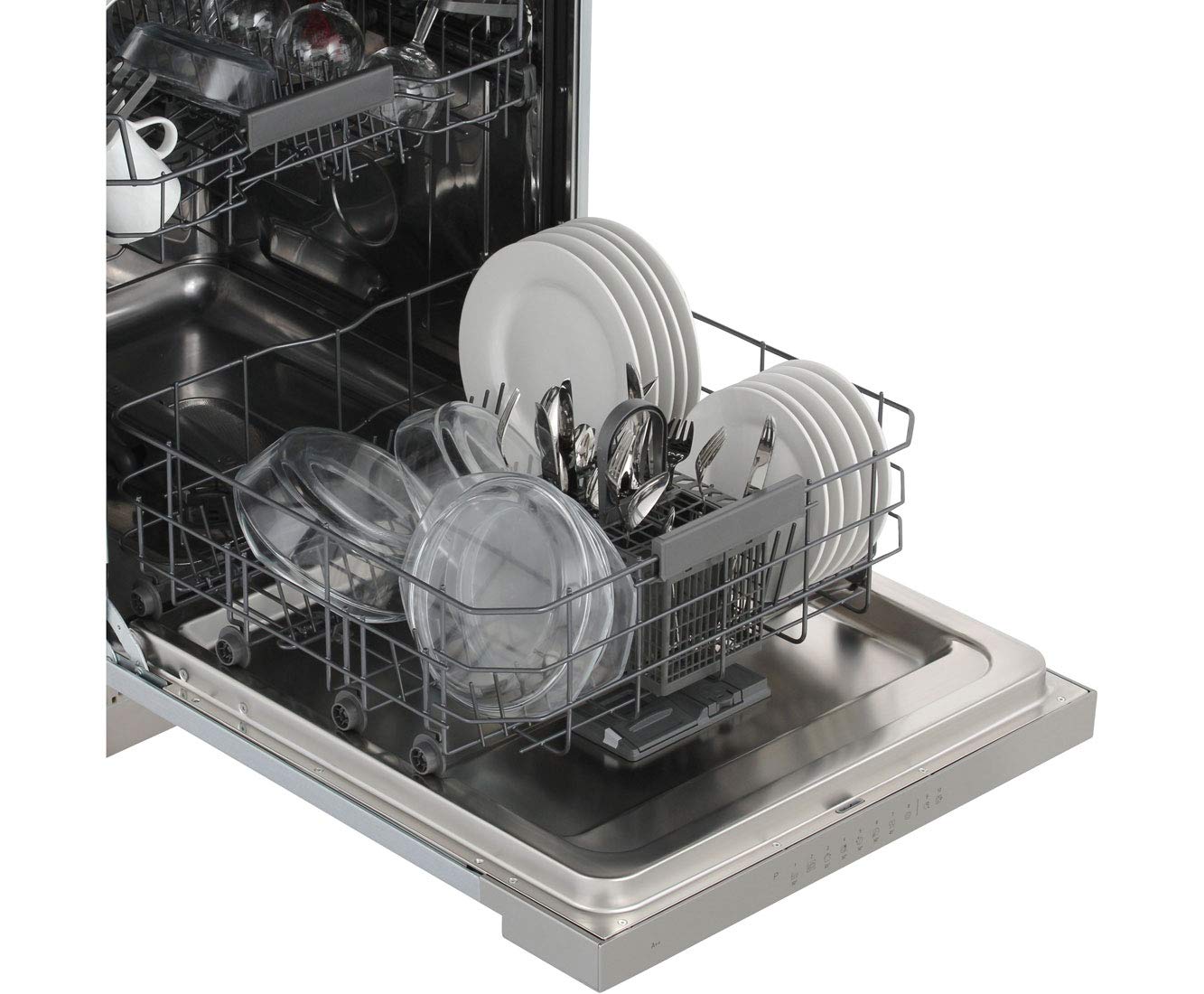 Bauknecht IBBO 3C26 X Teilintegrierter Geschirrspüler 60cm 14 Gedecke Active Dry Sensorprogramm Edelstahl