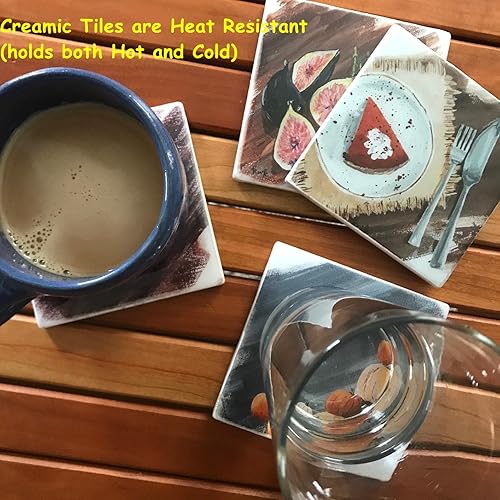 Miniatura 4 de 12 azulejos de cerámica para posavasos blancos 4x4 sin esmaltar, manualidades de bricolaje, cerámica lista para pintar