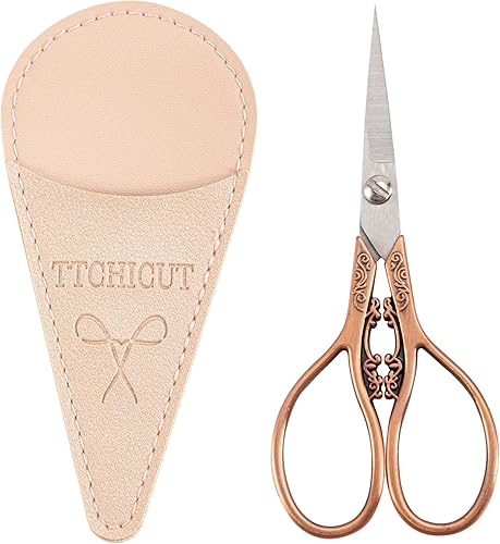 Tijeras de nubes auspiciosas de acero inoxidable estilo europeo vintage para costura, bordado, costura, manualidades, trabajo de arte y uso diario,