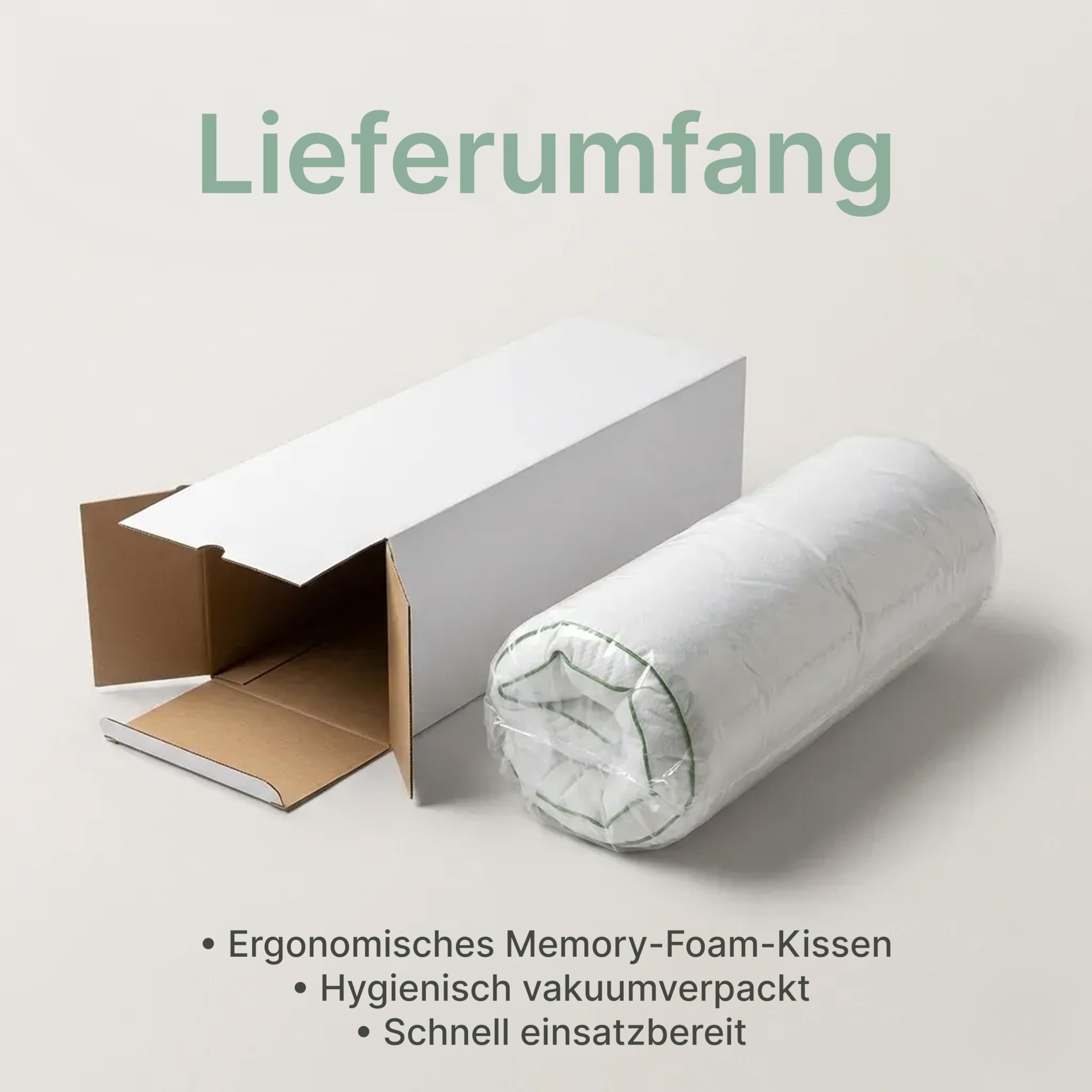 Limarmo Ergonomisches Nackenstützkissen Memory Visco Gelschaum Kopfkissen Für Seiten- Und Rückenschläfer Weiß | Kissen Aus Memory-Gelschaum Für Seiten- Und Rückenschläfer; Deutsche Qualität, Maße 71 X 42 X 12 Cm.
