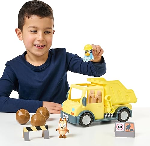 Miniatura 28 de Bluey Juego de camión de basura, figuras de bingo y Bin Man, juguetes de camión de basura para niños de 4 a 7 años con personajes, acción de palanca