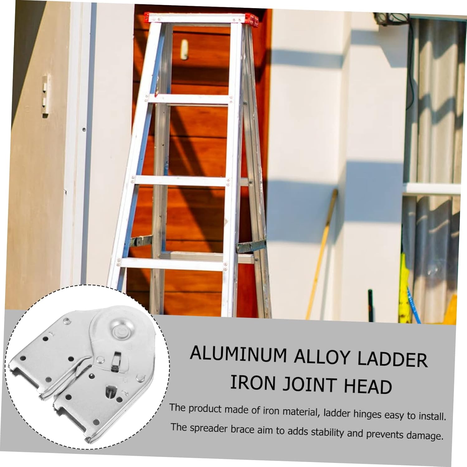 2pcs Locking Folding Hinge for Step Ladders Brackets Self-Closing Design Installation for Projects for Home Use and Construction