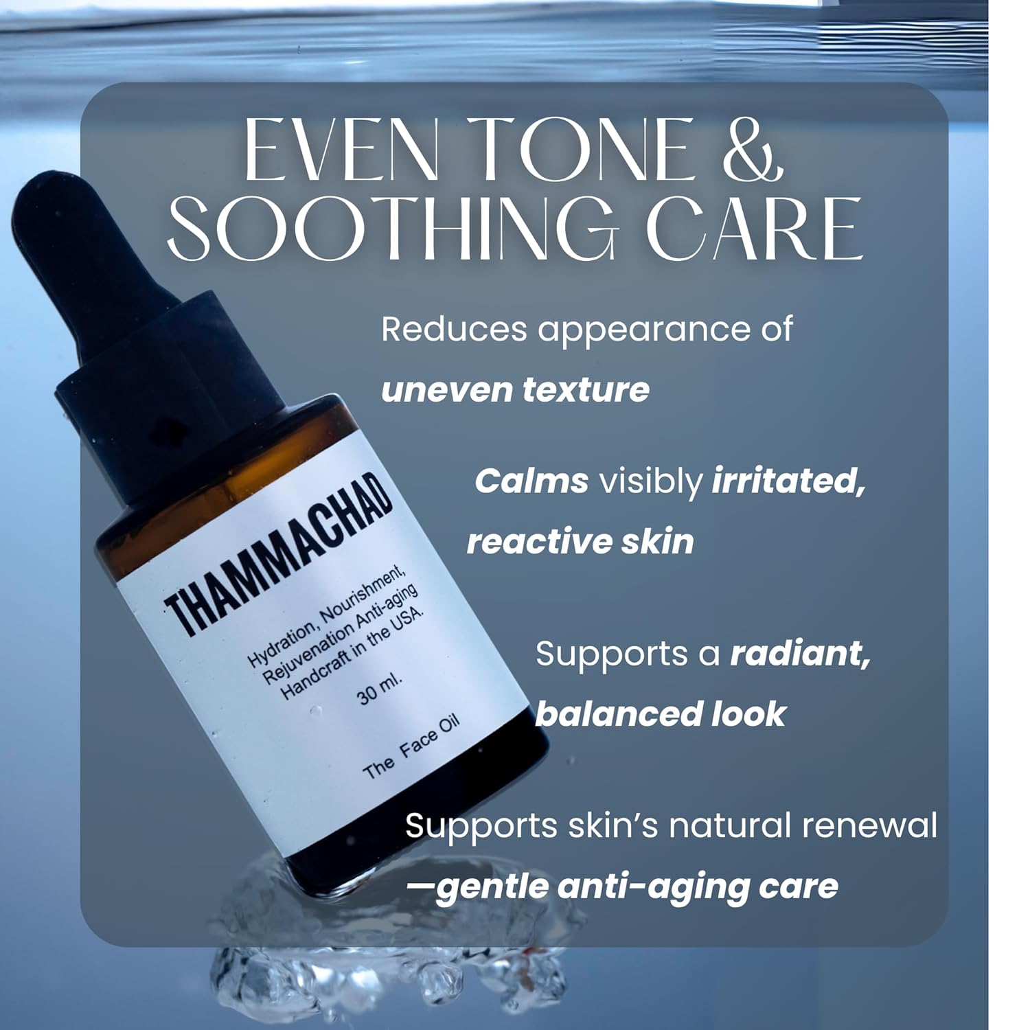 Thammachad Face Oil – 8 Premium Botanical Oils for Radiance, Anti-Aging, Deep Hydration & Glow boost – 100% Natural Blend | Non-Comedogenic – Lightweight for All Skin Types – 30ml - Image 6