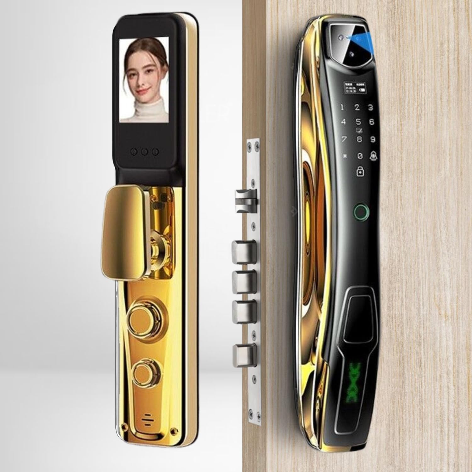 Golens X20 Luxury Smart Lock, Digital Door Lock 3D Face Recognition, Camera Technology & on Demand Wi-Fi Remote Unlock Using App, Fingerprint, RFID Card, PIN, Key (B0BXM2ZFPB) Amazon Price History, Amazon Price Tracker