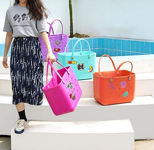 Miniatura 7 de Lckaey Accesorios para bolsas de playa de goma, decoración de goma de PVC, para bolso de EVA, insertos de Bogg, encantos deportivos Y064Figure 15