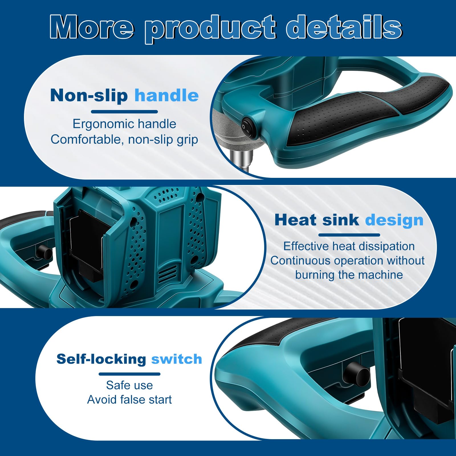 Miscelatore per Malta con 2 Batterie, Miscelatore Elettrico Professionale, Agitatore da 1200 W, Miscelatore per Cemento a 6 marce, Interruttore Bloccabile, ergonomico, Miscelatore industriale