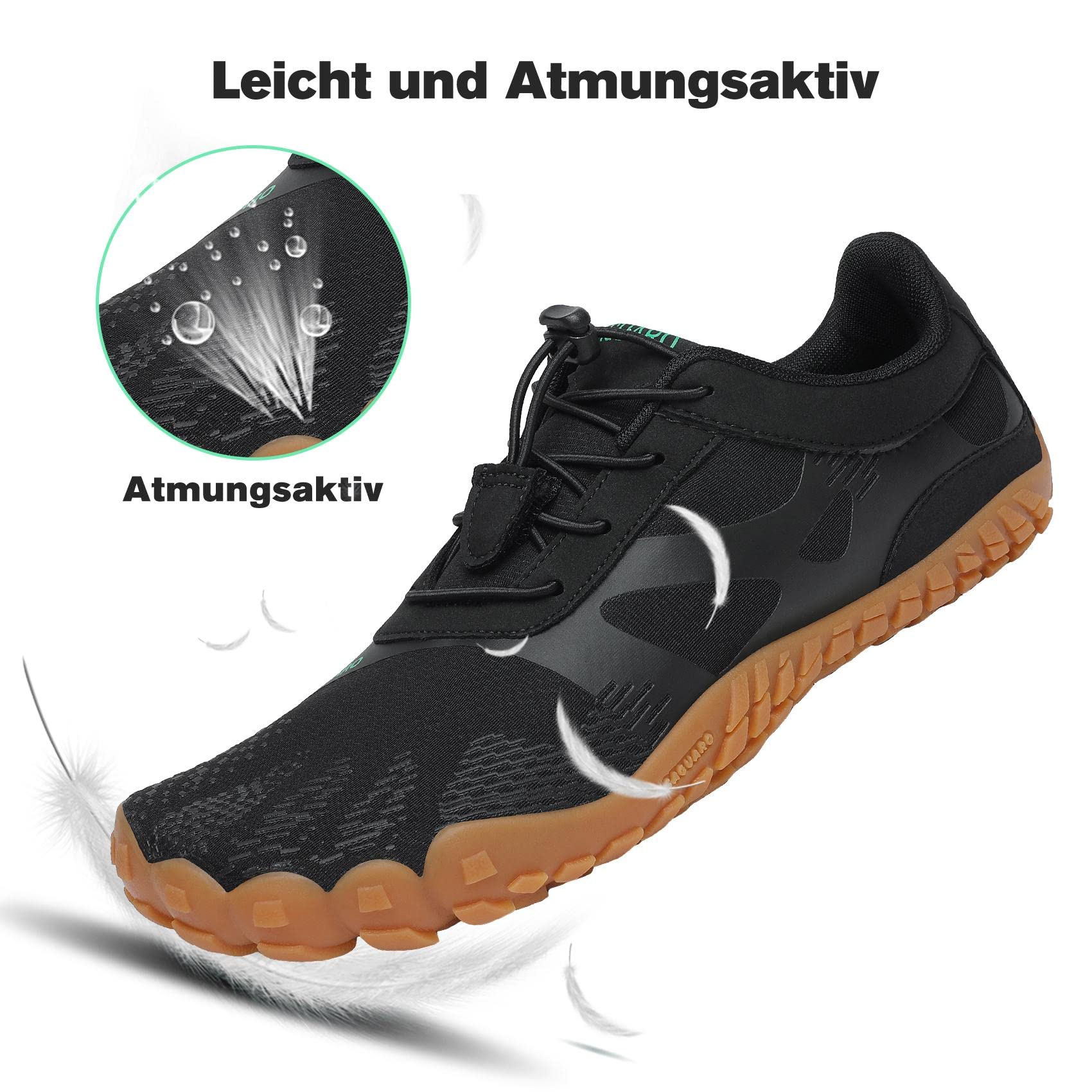 SAGUARO Estate Scarpe Barefoot Minimaliste Uomo Comode e Leggere Antiscivolo Trekking Trail Running Scarpe Asciugatura Rapida Outdoor e Indoor