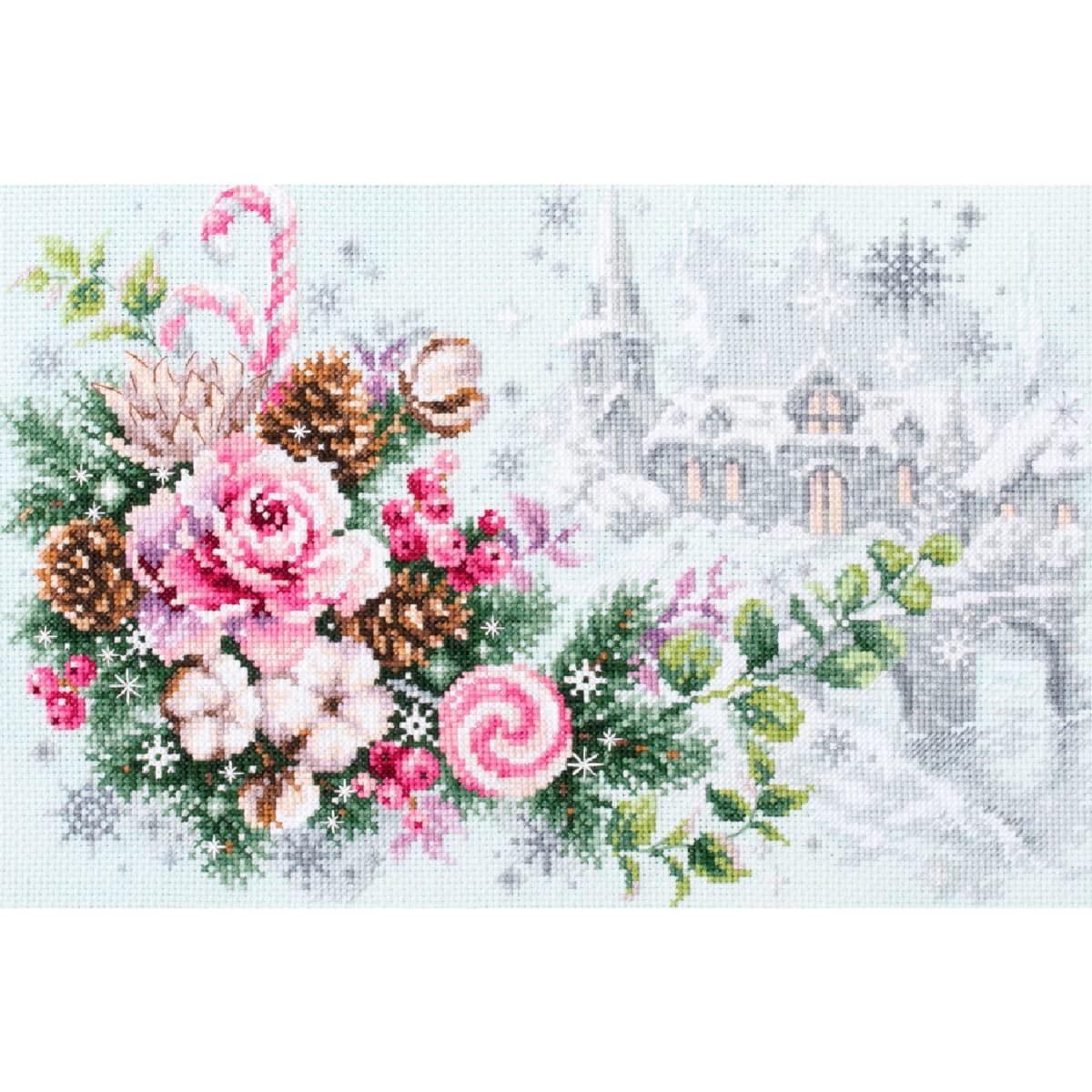 Magic needle 100-244 ZW Christmas Mood Counted Cross Stitch Kit Zweigart Edition, Cotton, Multi-Colour, 32 x 22 cm
