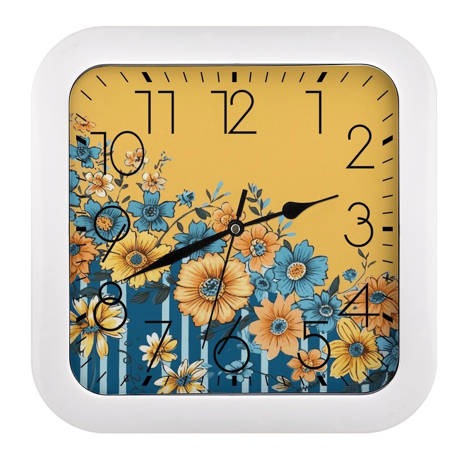 Petite horloge murale moderne silencieuse pour en finir avec le bruit du tic-tac
