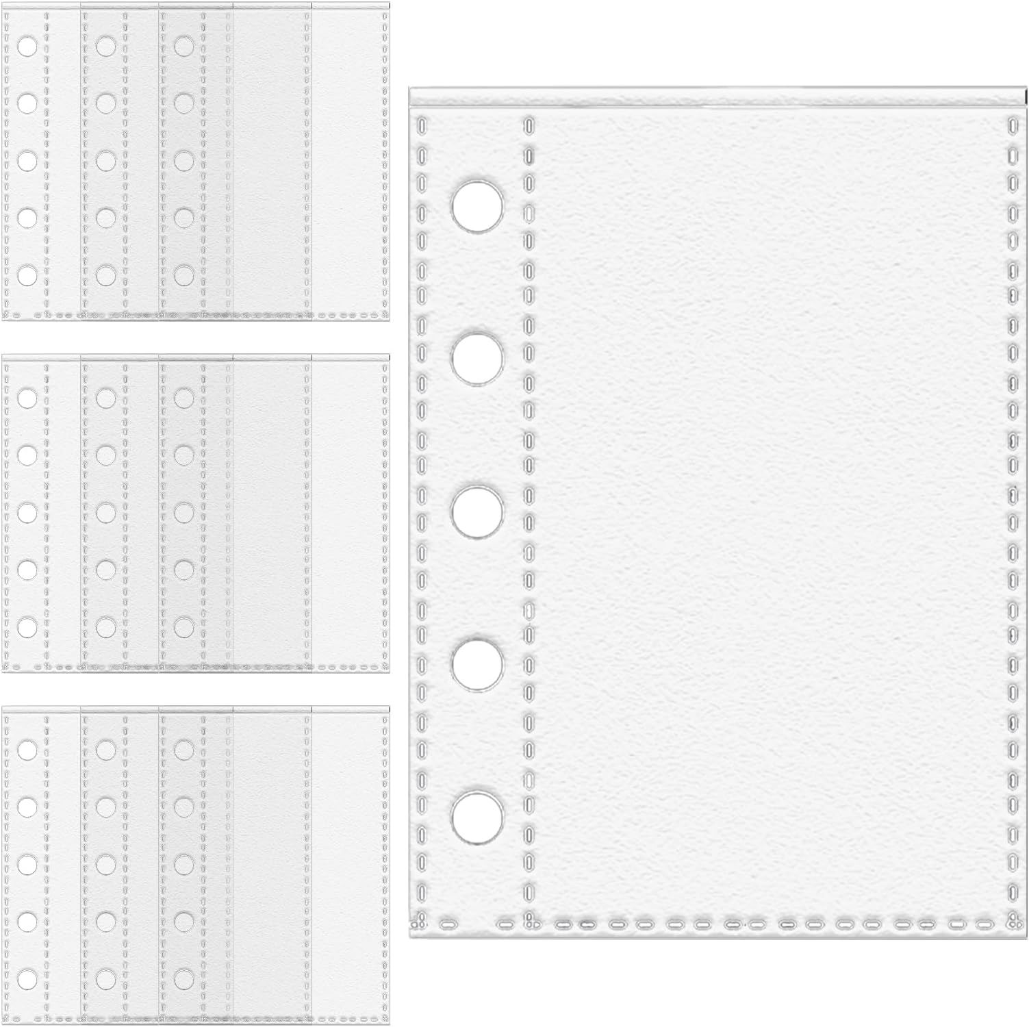 Clear Page Protectors, M5 5-Ring Binder Protector Pages | Sticker Sleeves for Artists Sketchers Students Teachers Office Administrative Staff School Project Managers Travelers