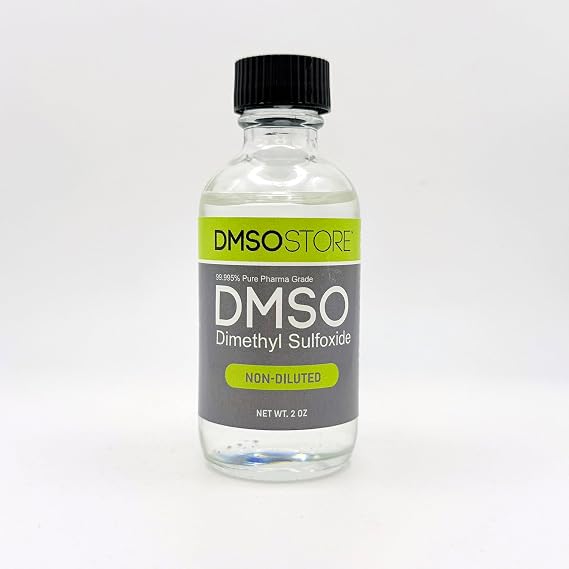 DMSO Pharmaceutical Grade Liquid 2 oz. in a Glass Bottle