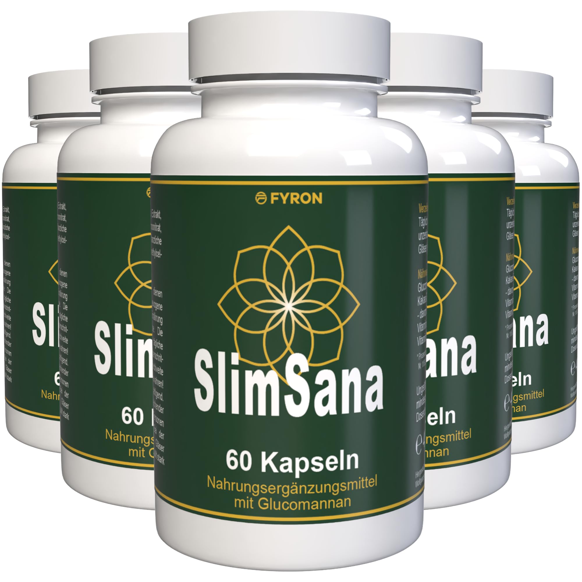 SlimSana - 300 Kapseln (5x 60 Kapseln), 5er Pack