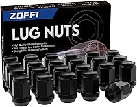 Vista 1 de ZOFFI Tuercas de llanta 1/2-20, 23 piezas, compatibles con Jeep Wrangler JK 1987-2018, Jeep Liberty 2002-2012, Jeep Grand Cherokee 1993-2010