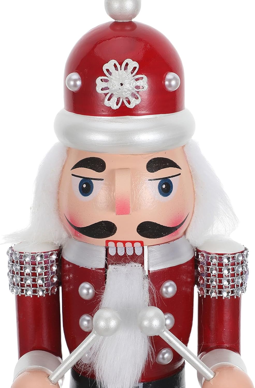 Christmas Wooden Nutcracker Soldier Decor - Red Nutcracker Ornaments for Holiday Parties, Table Centerpieces, and Gifting