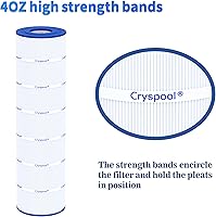 Vista 5 de Cryspool® 08063 Filter Compatible with Jandy CS200, R0462400, PJANCS200, C-8418, 11088503, 11088513, FC-0823, 200 Sq. Ft Pool Filter Cartridge, 1