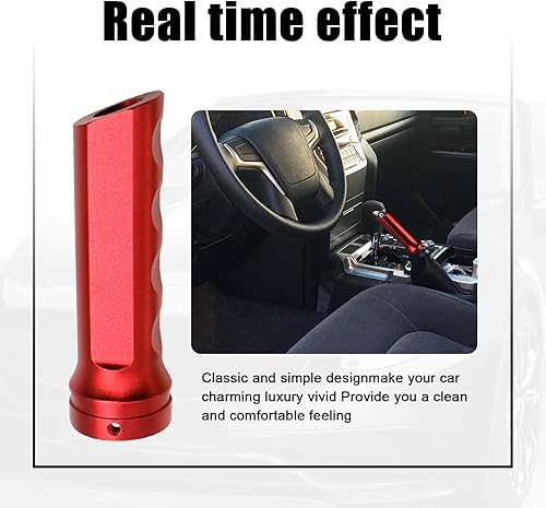 Miniatura 3 de Fogfar 1 funda para freno de mano, cubierta de freno de mano de aluminio para automóvil, protector de mango manual, juego de modificación de mango