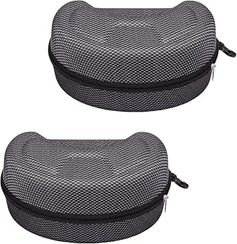 Large Hard Sports Glasses Case, Snow Goggles Box, Sports Glasses Storage Holder, Protective Goggle Case,2pcs