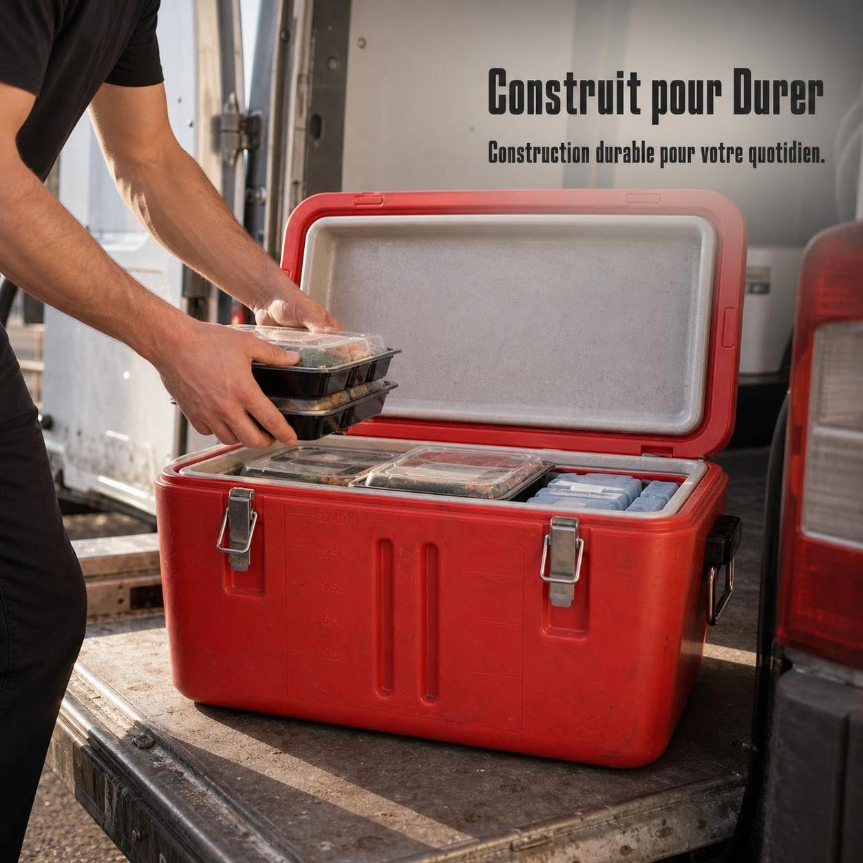 Cassa Termica Portatile da Campeggio - Frigo Passivo per Bevande - per spiaggia