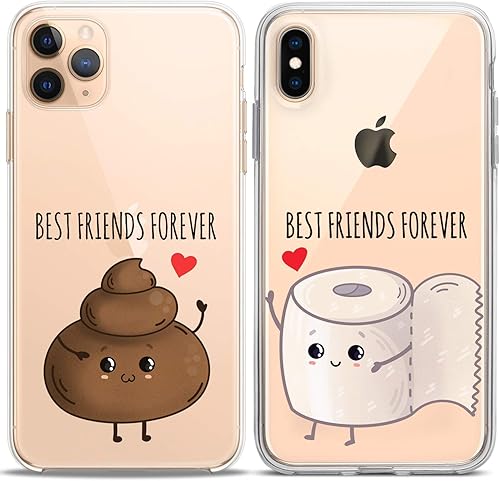 Miniatura 5 de Cavka Fundas a juego para parejas compatibles con iPhone 16 15 14 13 12 11 Pro Max Mini Xs X 6s 8 Plus 7+ Xr 10 SE 5 papel transparente cubierta